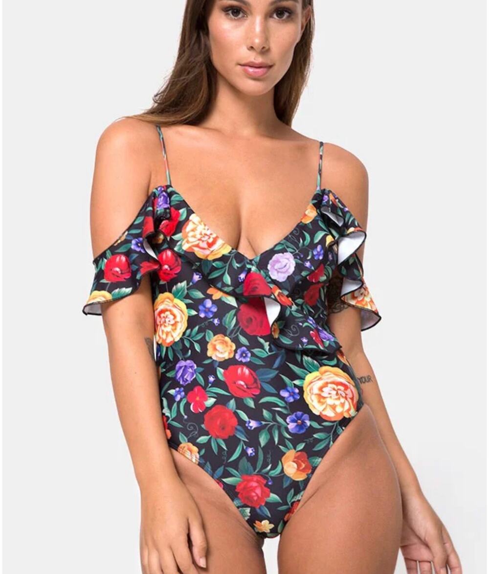 $69 NWT Motel Keenan Swimsuit In Senorita Rose size small